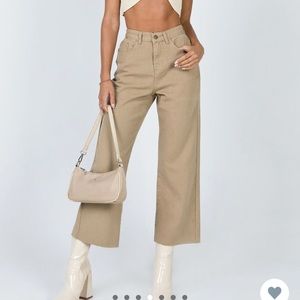 princess polly tan ruby cropped jeans